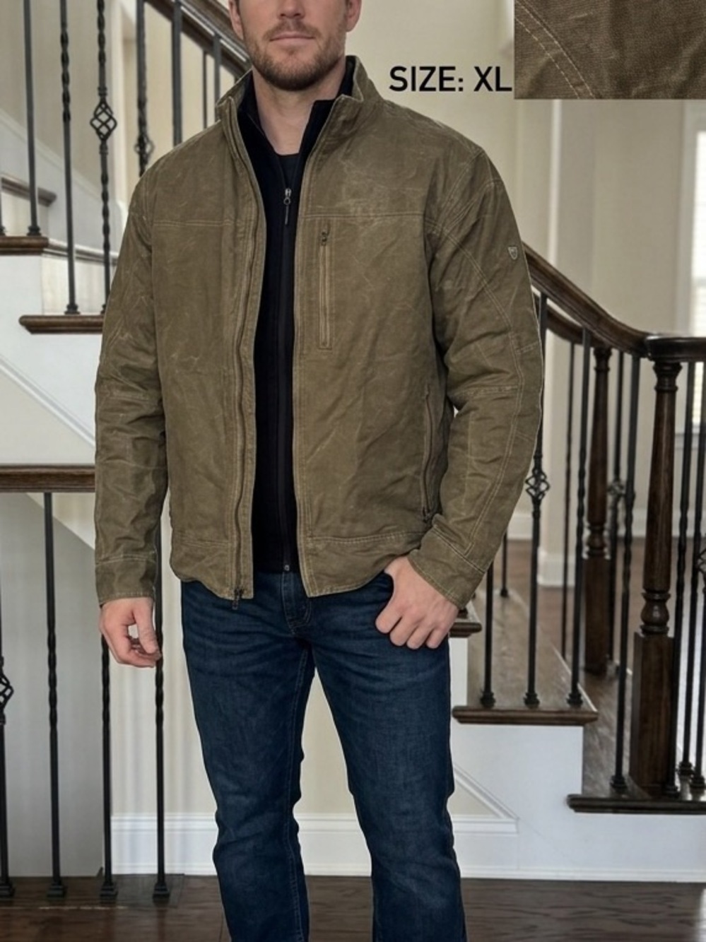 KÜHL Born in Mountains Men’s Brown Jacket Size XL in very good condition
